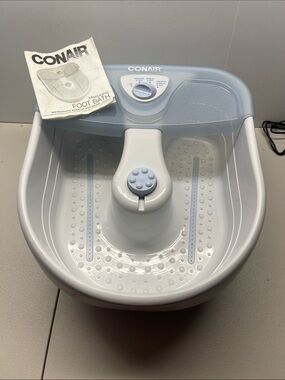 Conair Blue & White Foot Spa with Massaging Roller